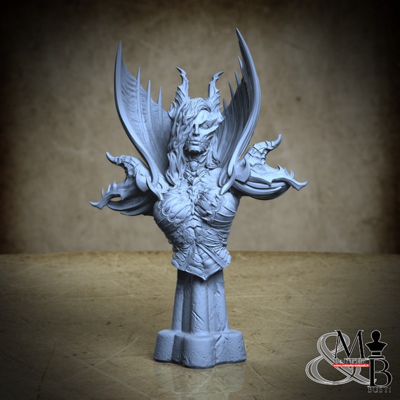 Lilith - Bust, miniature to assemble and color, in resin