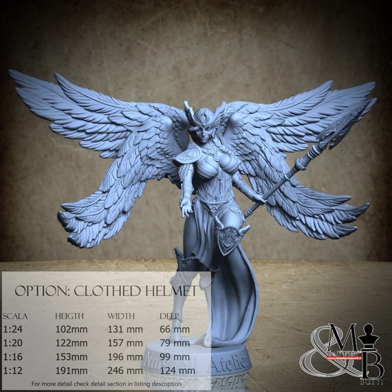 Valkyrie, miniature to assemble and color, in resin