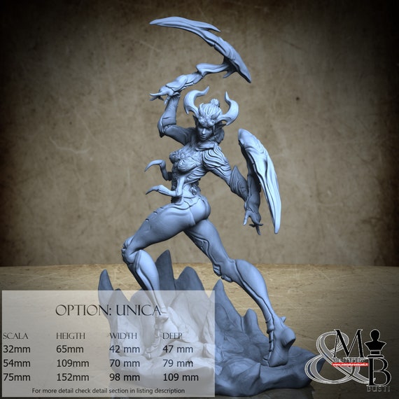 Harbingers Of Twilight : Ulani, M19, by Ronin Art Workshop, miniature to assemble and paint, resin