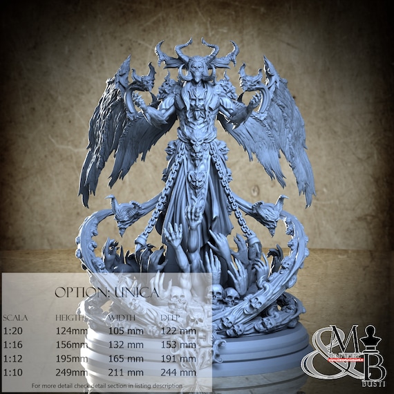 Belial, Big Models, Clay Cyanide Miniature, miniature to assemble and color, in resin