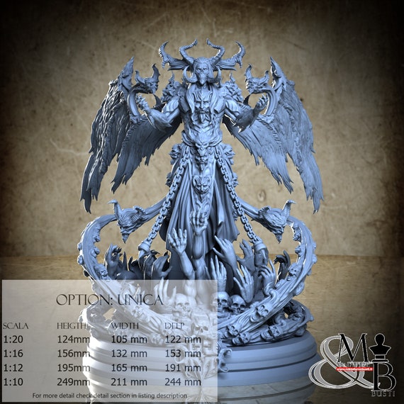 Belial, Big Models, by Clay Cyanide Miniature, miniature to assemble and paint, resin