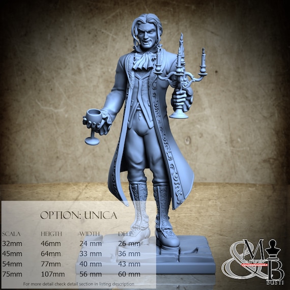 Vampire Ludwig, The Red Eclipse, Aleister's Chosen, by Ronin Art Workshop, miniature to assemble and paint, resin