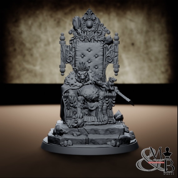 Rat King, resin miniature to assemble and color, role-playing games, DnD, RPG, GDR, Archvillain Games