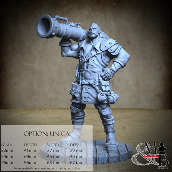 Bayard Ironblast, Archvillain Society, by Archvillain Games, miniature to assemble and paint, resin