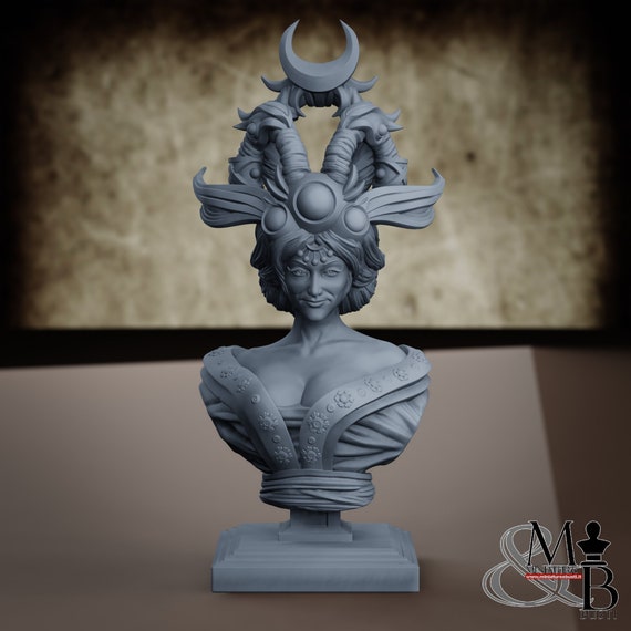 Chang'e (Bust Version), resin miniature to be assembled and colored, role-playing games, DnD, RPG, RPG, RPG