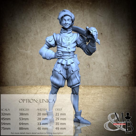 Prince Lior, Little Kingdom, by Great Grimoire, miniature to assemble and color, resin
