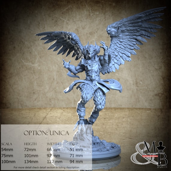 Garuda, Indian Mythology, by Clay Cyanide Miniature, miniature to assemble and color, resin