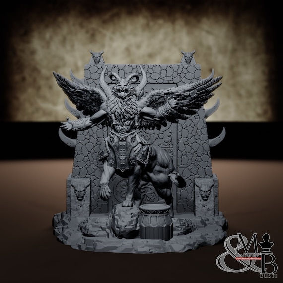 Nergal, resin miniature to be mounted and colored, role-playing, DnD, RPG, RDR