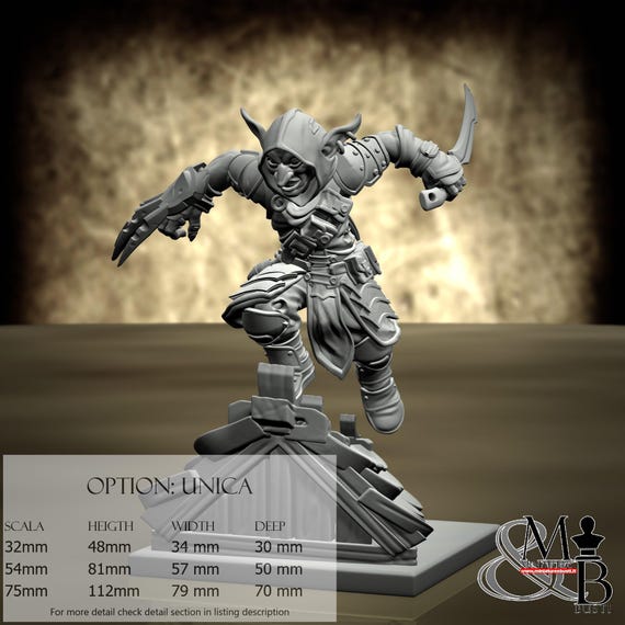 Goblin Gramal, M6, by Ronin Art Workshop, miniature to assemble and paint, resin