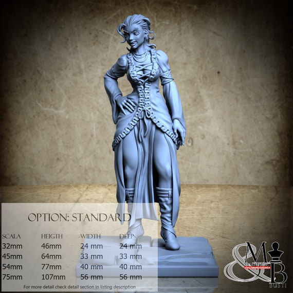 Vampire Edith, The Red Eclipse, Aleister's Chosen, by Ronin Art Workshop, miniature to assemble and paint, resin