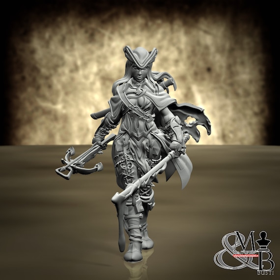 Naisette, M5 (2 Styles), by Ronin Art Workshop, miniature to assemble and paint, resin