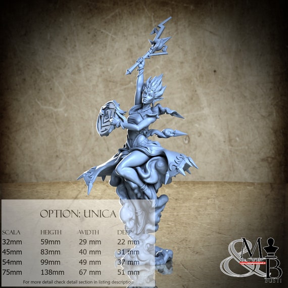 Tempest, the Storm Avenger, Elemental Awakening, Great Grimoire, miniature to assemble and color, in resin