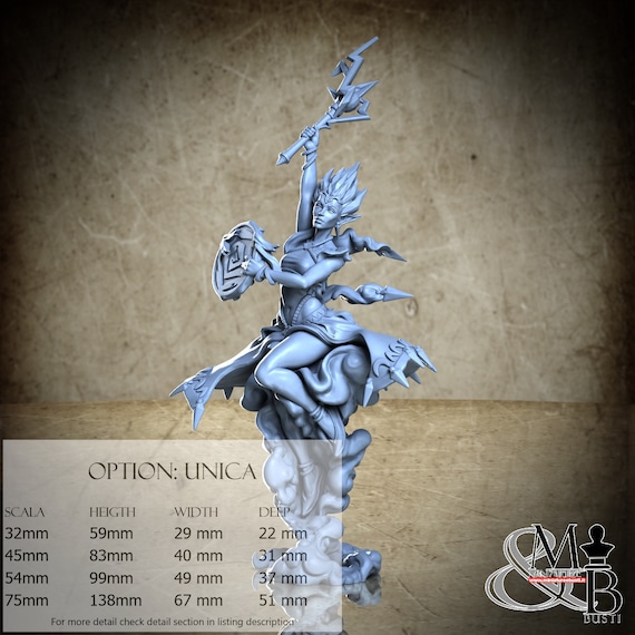 Tempest, the Storm Avenger, Elemental Awakening, by Great Grimoire, miniature to assemble and paint, resin
