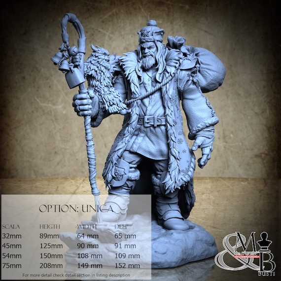 Frost Giant Moroz And Snezhok, M22, Ronin Art Workshop, miniature to assemble and color, in resin