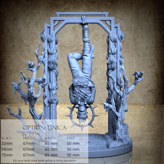 Hanged Man, Tarot, by Clay Cyanide Miniatures, miniature to assemble and color, resin