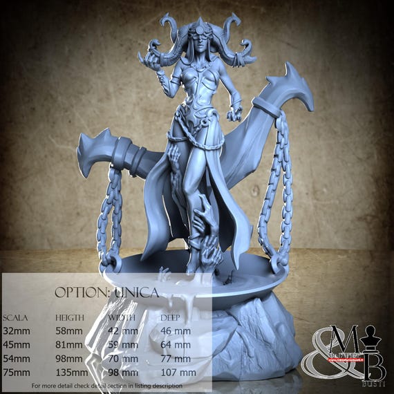 Scarlett, the Blood Witch, Lodge of the Dark Arts, by Great Grimoire, miniature to assemble and color, resin