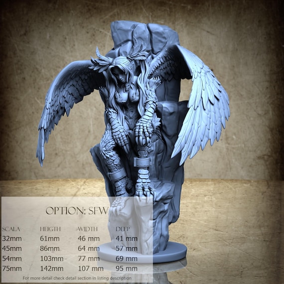 Brawler Harpy Kadula, Harpy Swarm (2 Stili), di Ronin Art Workshop, miniatura da assemblare e colorare, resina