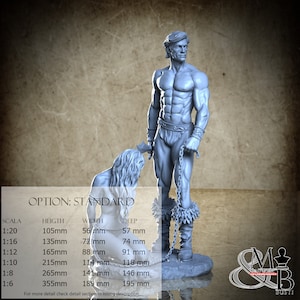 Tarnsman of Gor, July 2023, ca_3d_art, miniature to assemble and paint, in resin