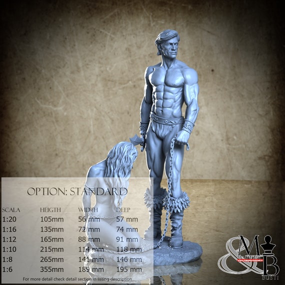 Tarnsman of Gor, Luglio 2023, ca_3d_art, miniatura da assemblare e colorare, in resina