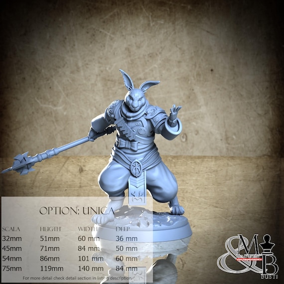 Thumper, Lunar Cotton Tail, by Clay Cyanide Miniature, miniature to assemble and paint, resin