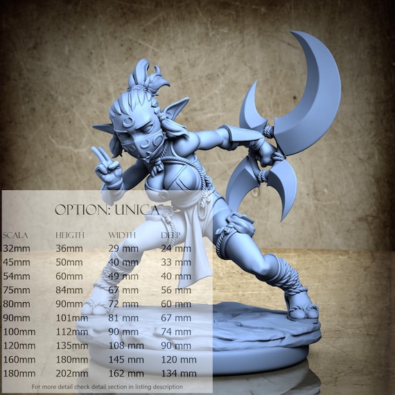 Yami the Assassin - by Ronin Art Workshop Resin Miniatures - DnD, RPG, Wargame, and Display Coloring - The Unbroken