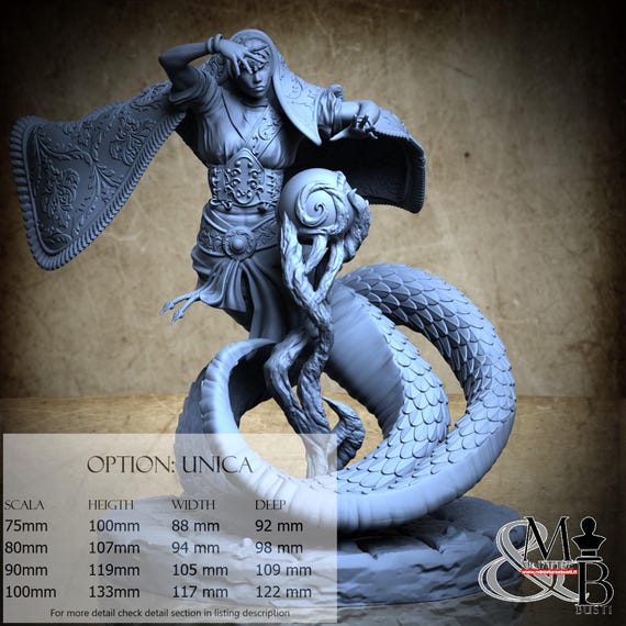 Raza the Fortune Teller - 3D-Printed Resin Miniature | Circus Grotesque Collection