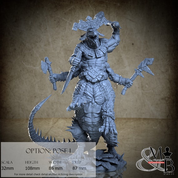 Agama Telcoans, Agama Shattered Valley (4 Styles), by Archvillain Games, miniature to assemble and paint, resin