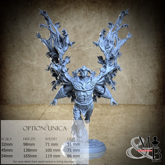 Fygathar, Cult of Metatron, Clay Cyanide Miniature, miniature to assemble and color, in resin