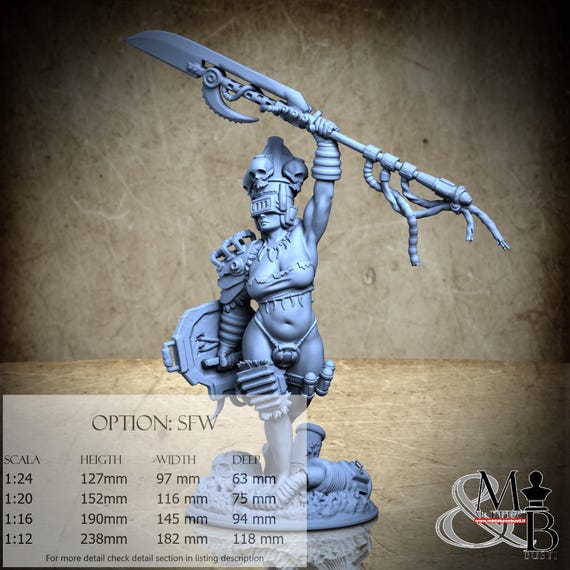 Wasteland Champion Cerise, Agosto 2024 (2 Stili), di Claydemon, miniatura da assemblare e colorare, resina