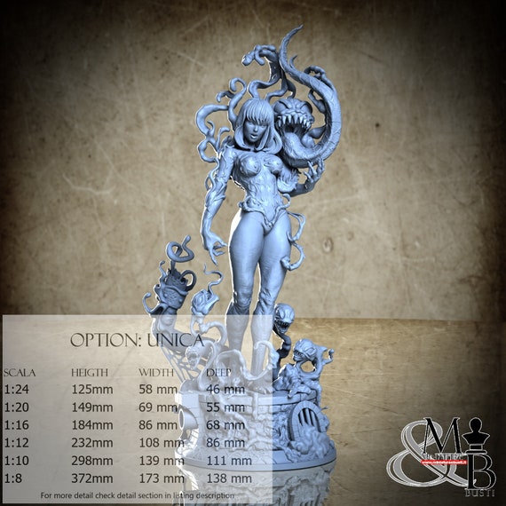 She Venom, October 2023, Michel B. Rodriguez, miniature to assemble and color, in resin