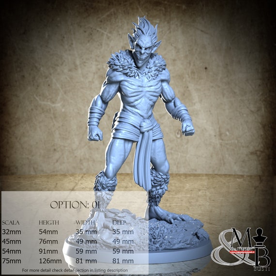 Bouda, Ethiopian Mythos (3 Stili), di Clay Cyanide Miniature, miniatura da assemblare e colorare, resina