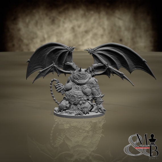 Anixorian Devil, resin miniature to mount and color, role-playing games, DnD, RPG, RPG, Archvillain Games