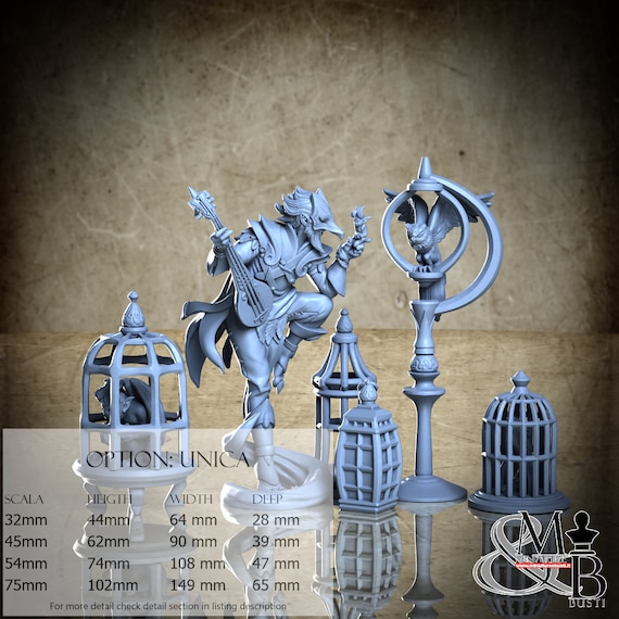 Sirenic Birdman, Merchants of the Mystic Market, by Great Grimoire, miniature to assemble and color, resin
