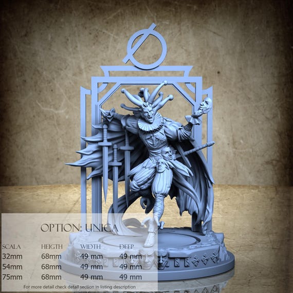 Fool, Tarot, by Clay Cyanide Miniatures, miniature to assemble and color, resin