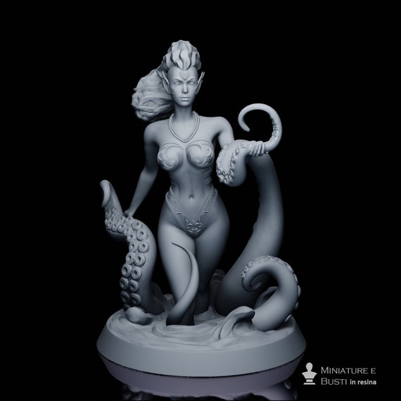 Rhodanthe, gothic,  Statua in resina  da assemblare e pitturare, Bella Nacht