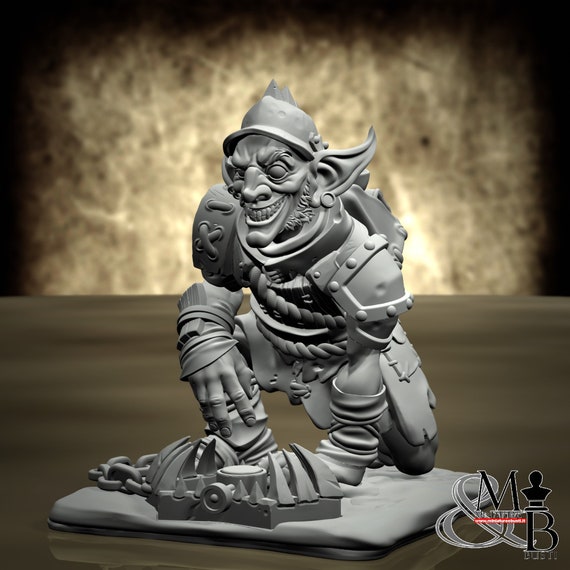 Goblin Cikcik, M6, by Ronin Art Workshop, miniature to assemble and paint, resin