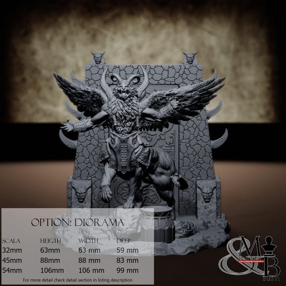 Nergal - Resin Miniatures - DnD, RPG, Wargame, and Display to Color - Wrath of the Gods
