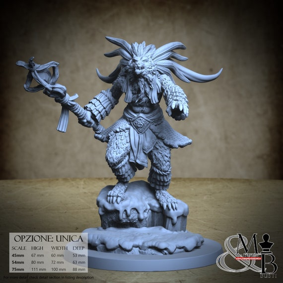 Amaguq, Inuit Religion, by Clay Cyanide Miniature, miniature to assemble and color, resin