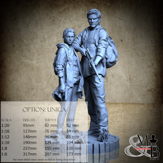 The father and the daughter, November 2023, Malix, miniature to assemble and color, in resin