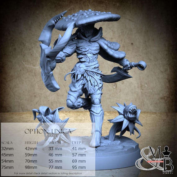 Mosskel, Shroomkin, by Clay Cyanide Miniatures, miniature to assemble and paint, resin