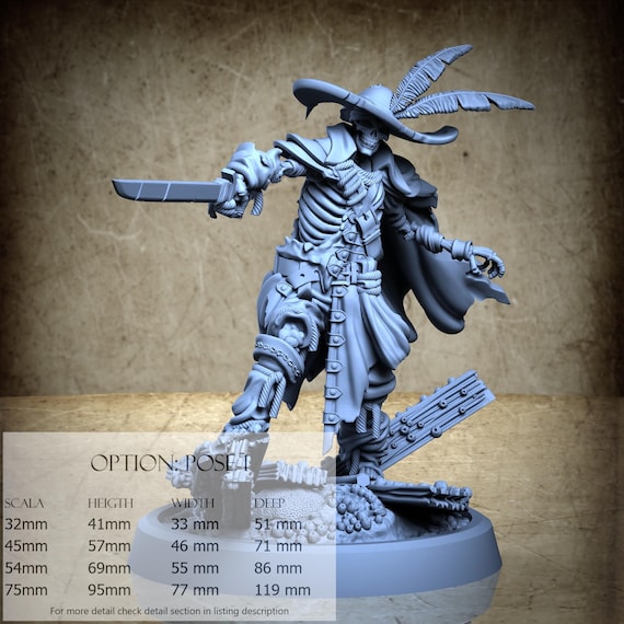 Gravetide Swashbuckler - 3D-Printed Resin Miniature | High Seas Collection - Gravetide