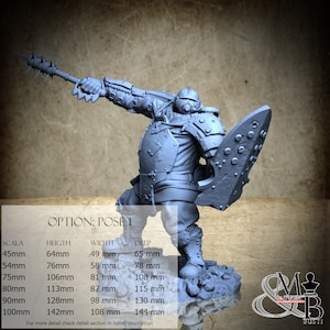 Morior Iron Guard, Deadmen Brigade - Moriur Invictus (7 Stili), di Archvillain Games, miniatura da assemblare e colorare, resina