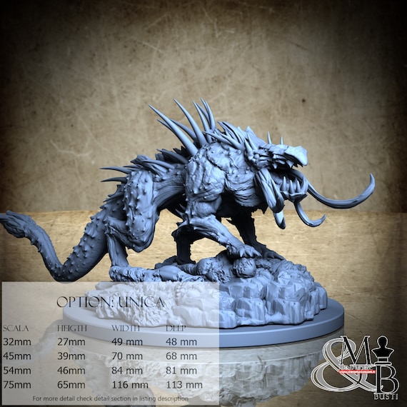 Garmr Pose 2, Norren Mythology, by Clay Cyanide Miniatures, miniature to assemble and paint, resin