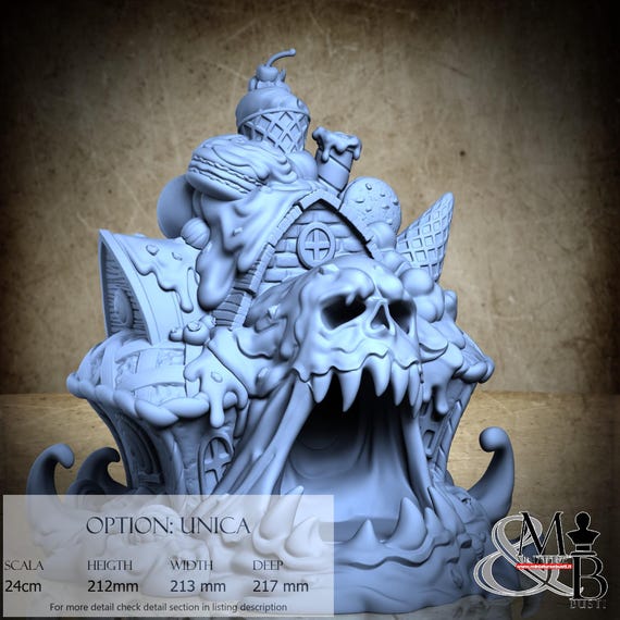 Candy Dice Tower, Candy Crime, by Great Grimoire, miniature to assemble and color, resin