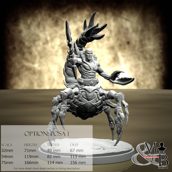 Aqrabuamelu, Mistery Babylon (3 Stili), di Clay Cyanide Miniature, miniatura da assemblare e colorare, resina