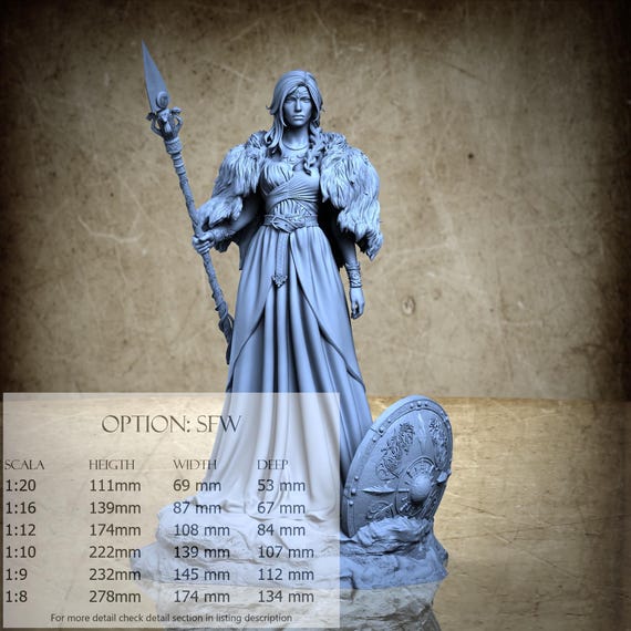 Freyja - 3D-Printed Resin Miniature | 2024-12 Collection