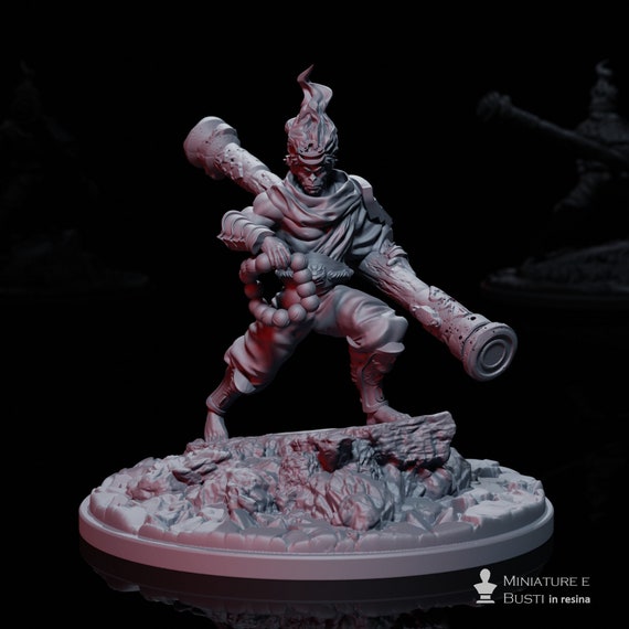 Son Goku, resin miniature to assemble and color, role-playing games, DnD, RPG, GDR, Anime