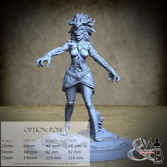 Tzitzimitl, Pantheon of Aztecs (3 Stili), di Clay Cyanide Miniature, miniatura da assemblare e colorare, resina