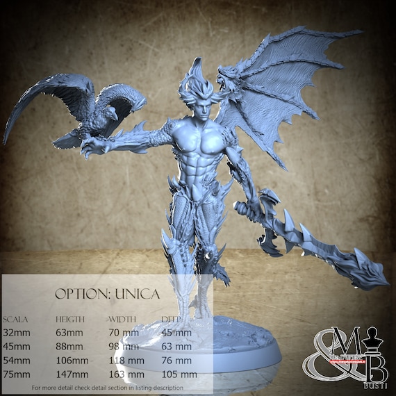 Aduic, Fallen Watchers, by Clay Cyanide Miniatures, miniature to assemble and paint, resin