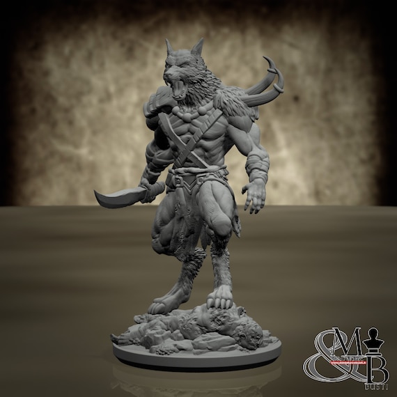 Vukodlak Fighters, resin miniature to assemble and color, role-playing games, DnD, RPG, GDR
